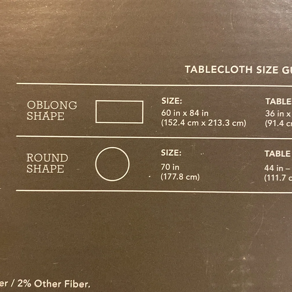 NWT Threshold Round 70” Tablecloth Stripe Blue White NIP Seats 4 - 6 NEW!!